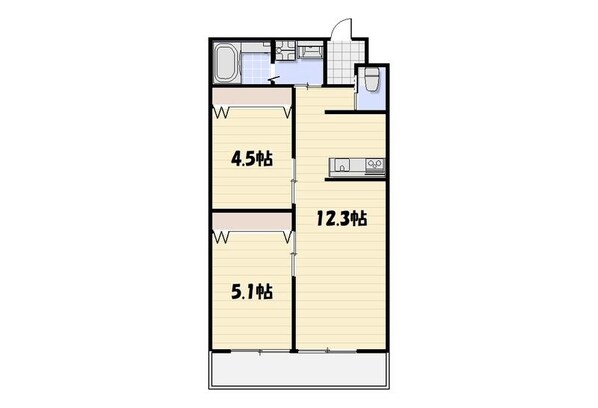 Lyk都町 C棟の物件間取画像